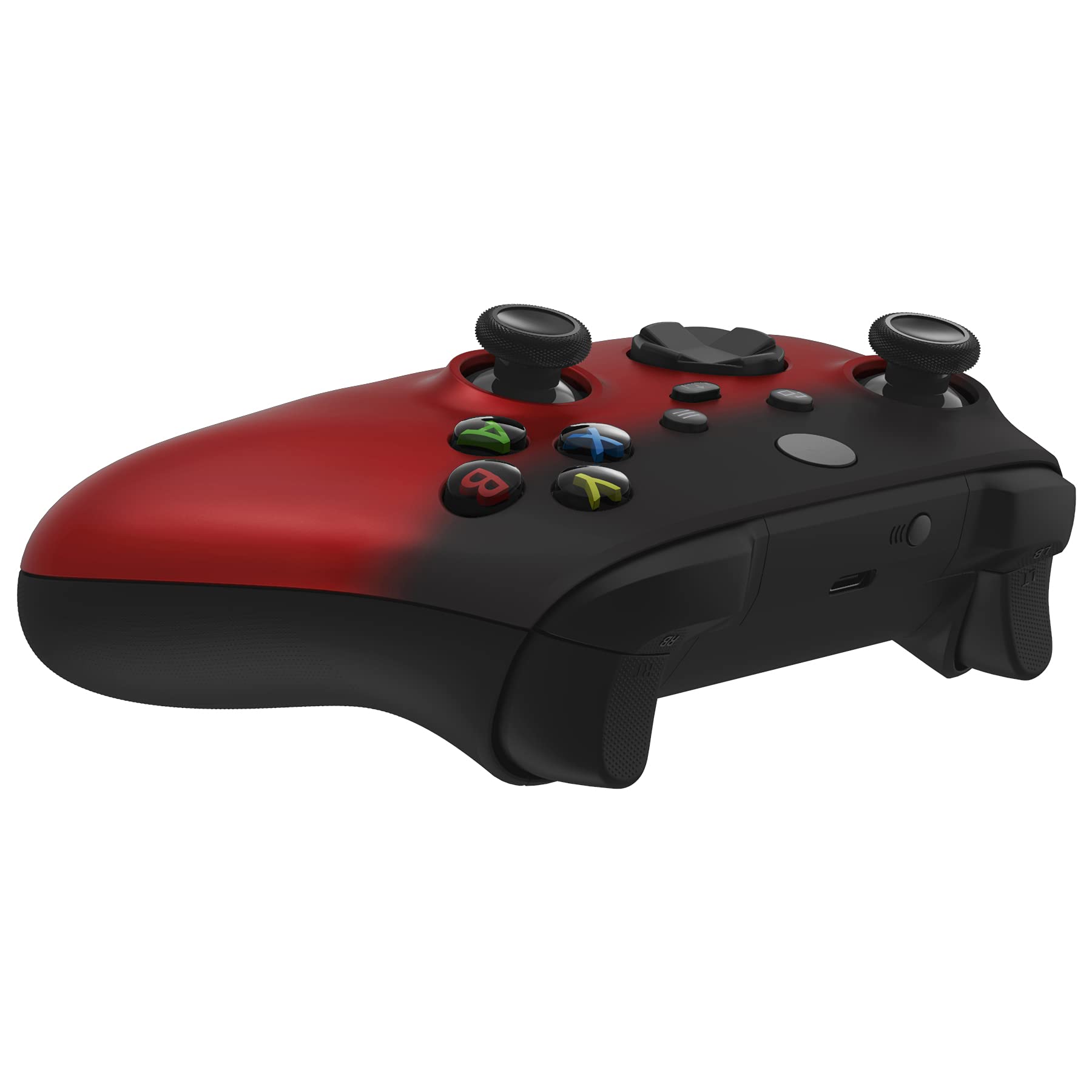 eXtremeRate Xbox Series X/S Controller Shell - Shadow Red Soft Touch Grip Cover for Gaming
