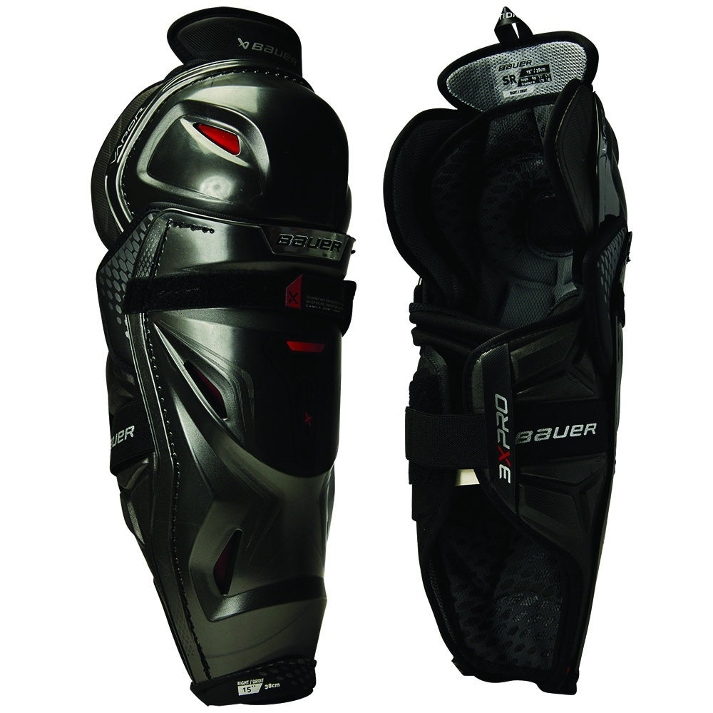 Bauer Vapor 3X Pro Senior Ice Hockey Shin Guards - Protective Gear for Hockey Players - Perfect for Games, Practice & Competitive Play
