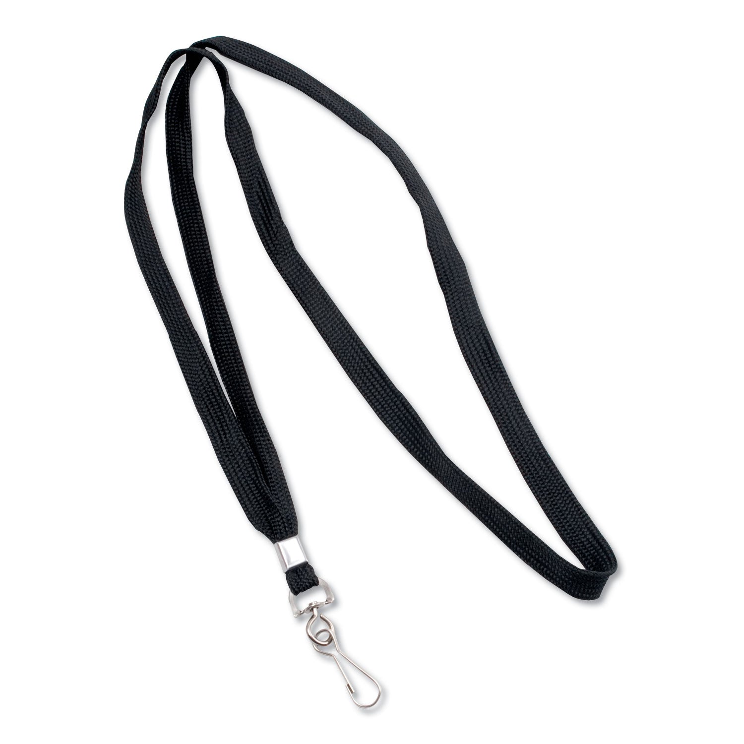Advantus Premium Black Lanyards with Metal J Hook - 36 Inch Long, 24-Pack for ID Badges, Keys & Event Passes - Durable & Comfortable for Work, School & Conferences
