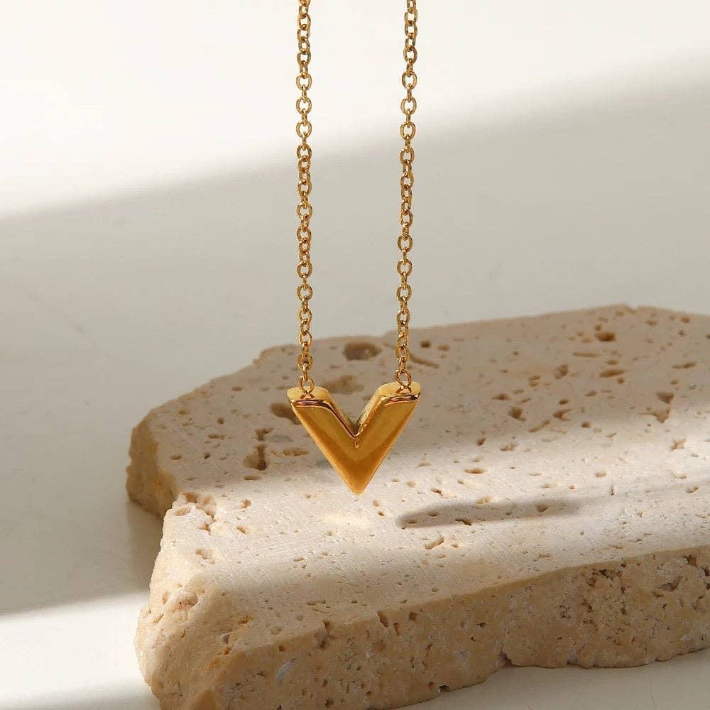 French Scene Pendant Necklace in Gold - Elegant Jewelry for Women, Perfect for Parties, Weddings & Everyday Wear