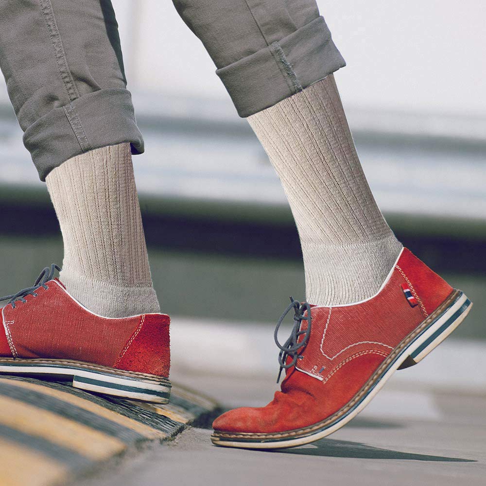 **Yacht & Smith Big and Tall Men's Sport Crew Socks – Wholesale Bulk (King Size) – Comfortable Athletic Socks for Running, Hiking & Everyday Wear – by SOCKS'NBULK**