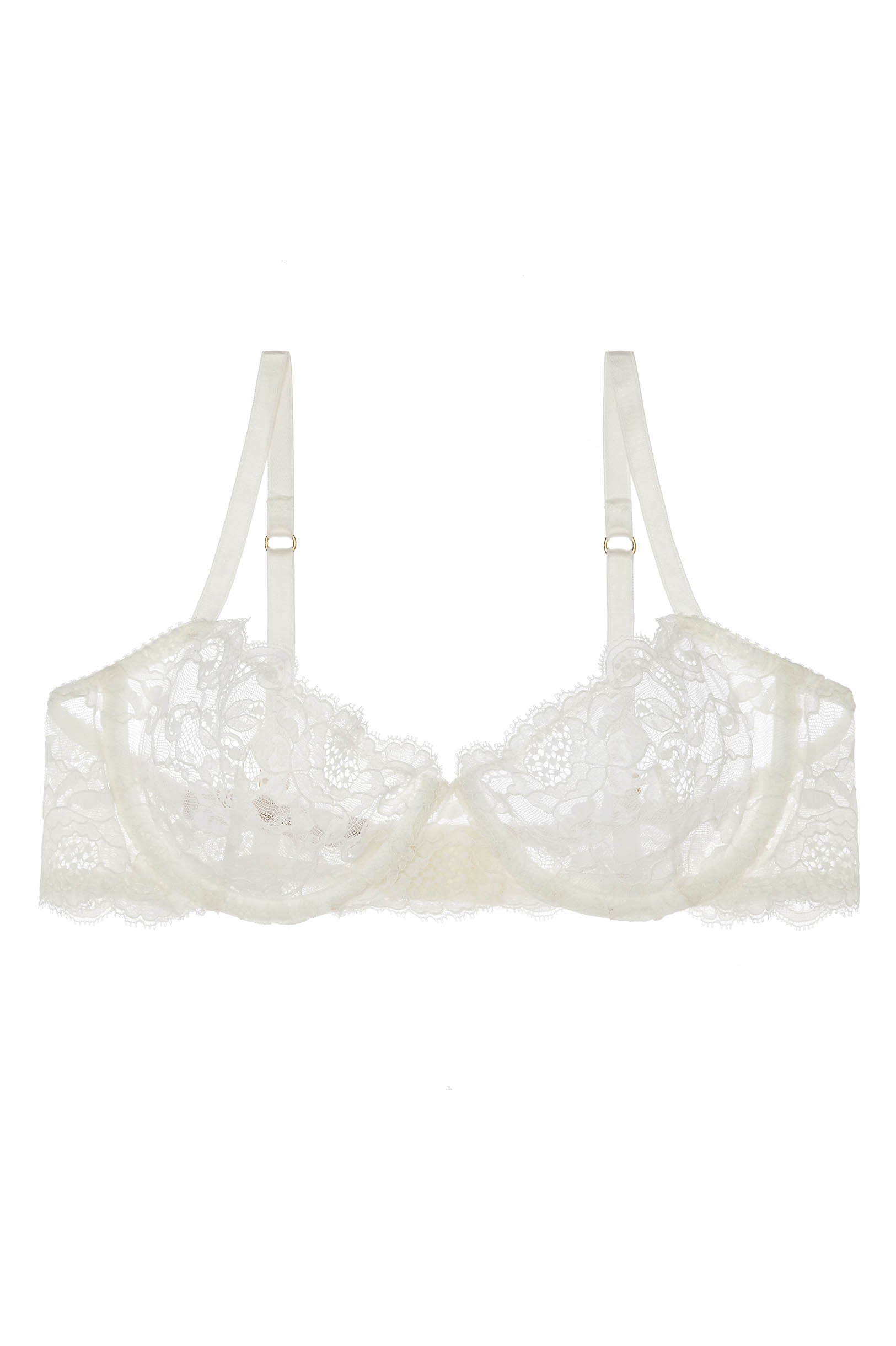 Peony French Lace Underwire Balconette Demi Cup Bra - Elegant Lingerie for Women, Comfortable Support & Romantic Style - Perfect for Date Nights, Weddings & Special Occasions
