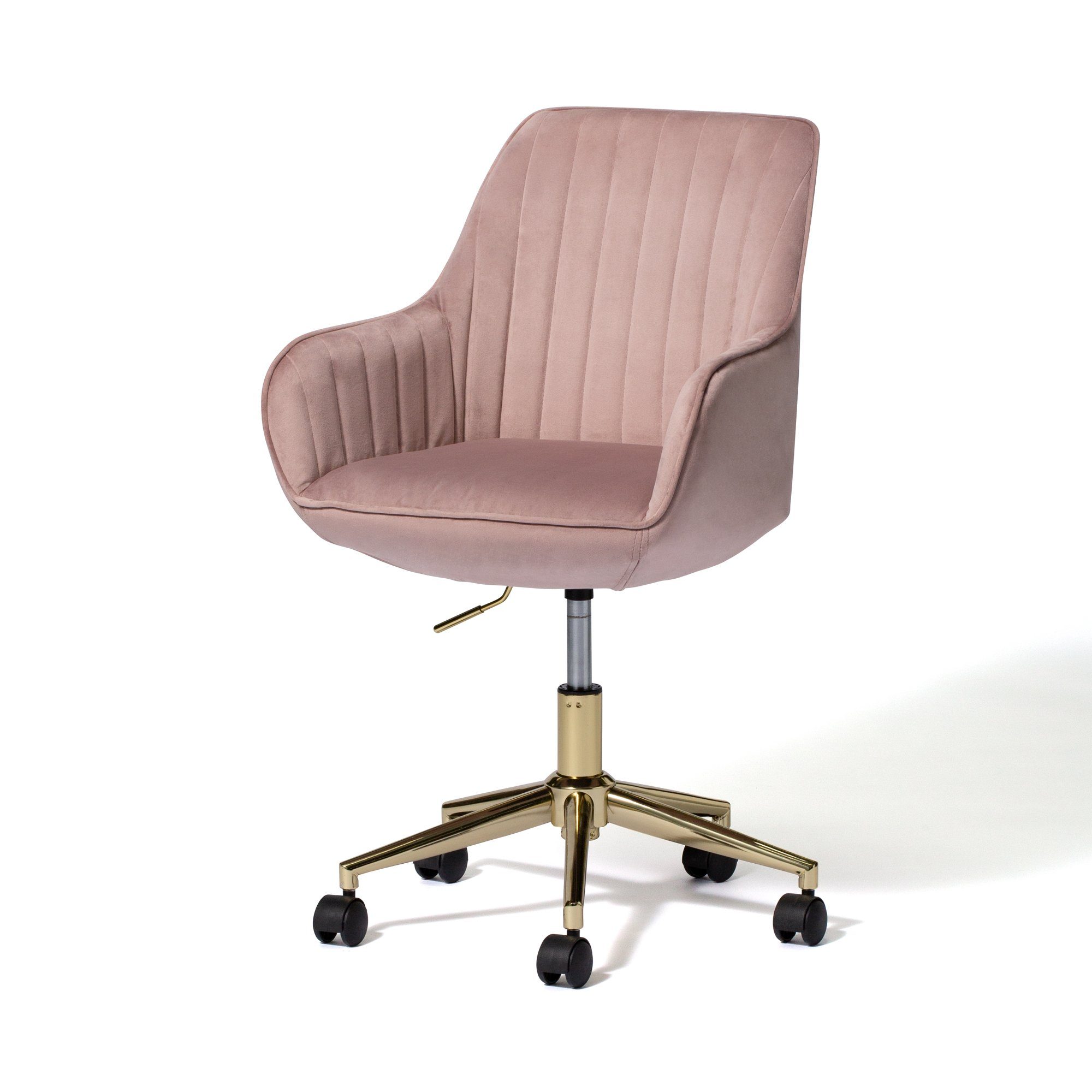 Eldorado Ergonomic Pink Desk Chair - Adjustable Height (W530 x D540 x H800) - Perfect for Home Office, Gaming & Study