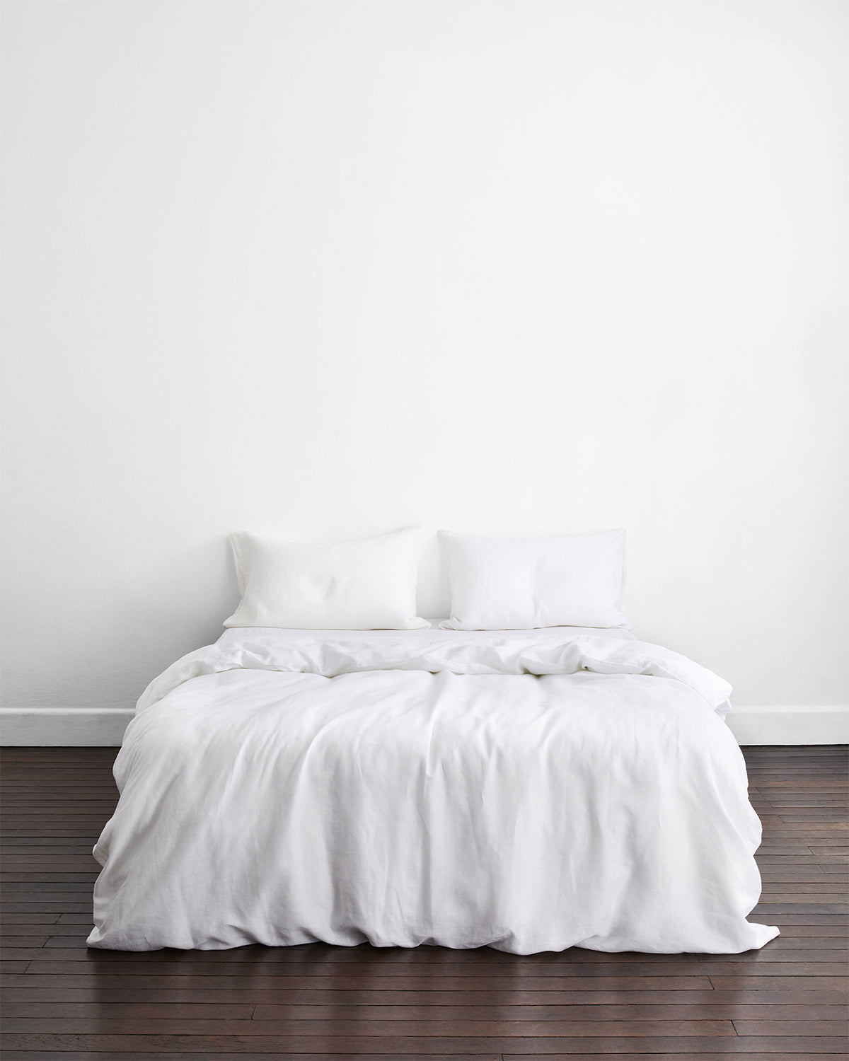 Premium 100% French Flax Linen Pillowcase Set of 2 - Soft & Breathable White Bedding for Side & Back Sleepers - Perfect for Hot Sleepers & Allergy Sufferers