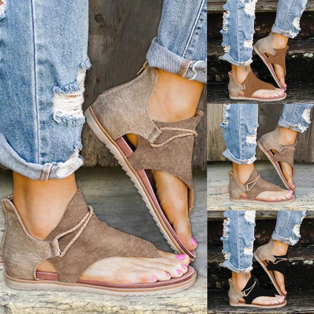 Women's Bohemian Rhinestone Pearl Thong Sandals - Gladiator Flat Open Toe Dress Shoes for Summer Beach Wedding & Party Occasions