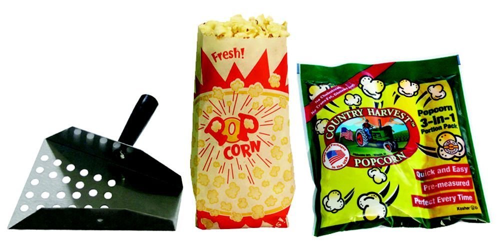 Paragon Popcorn Machine Starter Pack - Essential Kit for Commercial & Home Popcorn Makers - Perfect for Movie Nights, Parties & Concession Stands