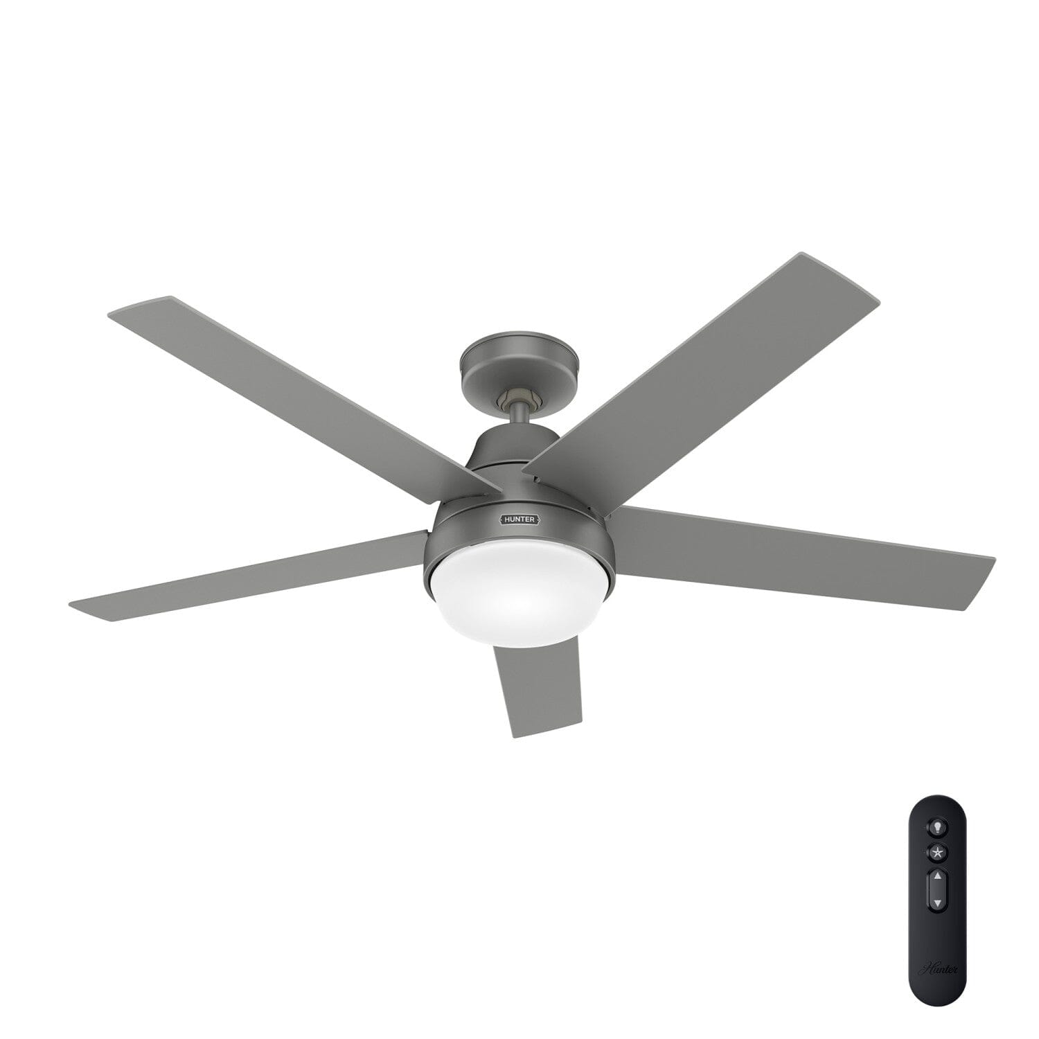 52 Inch Aerodyne Smart Ceiling Fan with LED Light & Remote Control - Perfect for Living Room, Bedroom & Office Cooling & Lighting