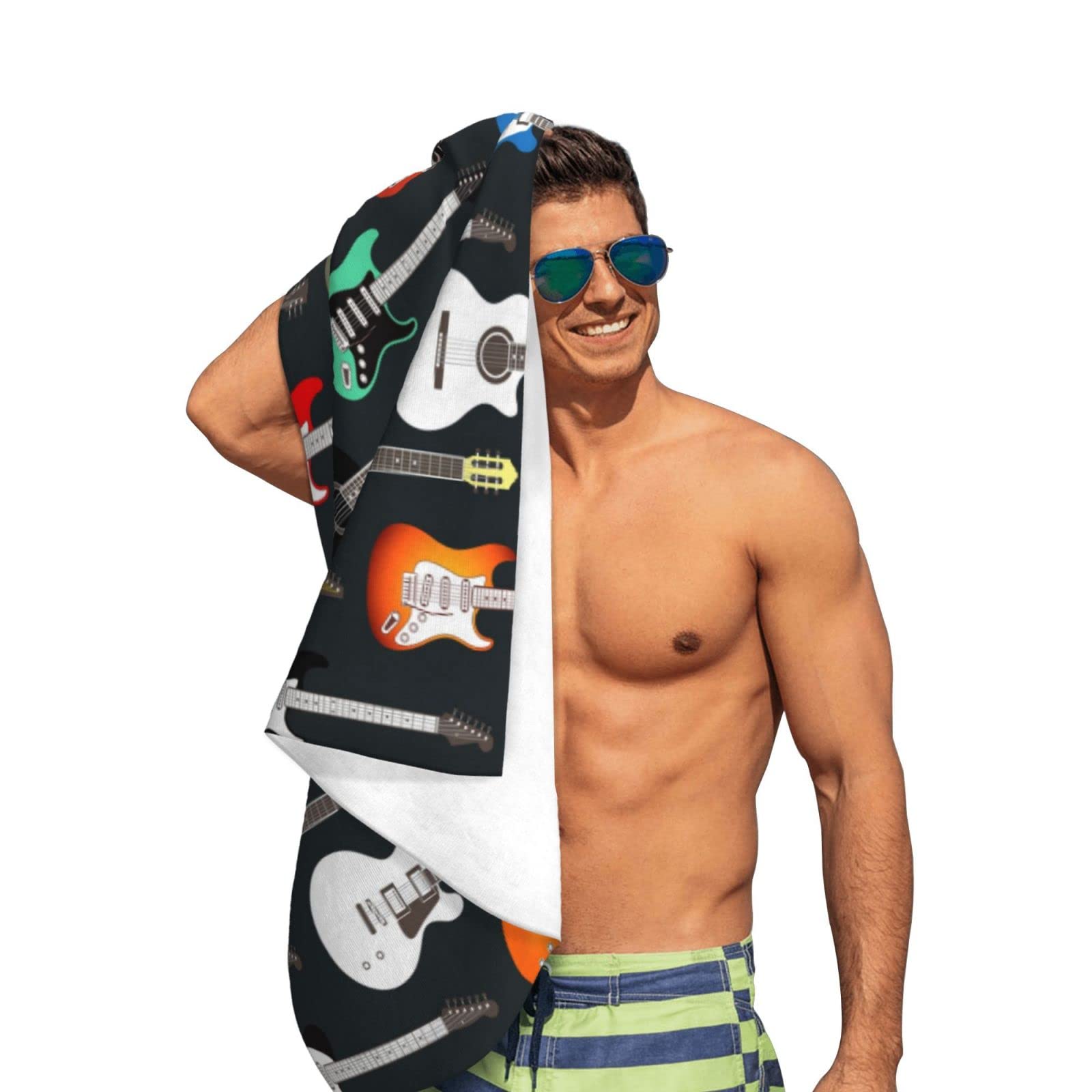 Premium Super Soft & Absorbent 32x52 Inch Beach Towel - Quick Dry, Sand Free, Lightweight for Travel, Camping, Pool & Swimming | Perfect for Beach, Yoga, Gym & Outdoor Activities | White, One Size