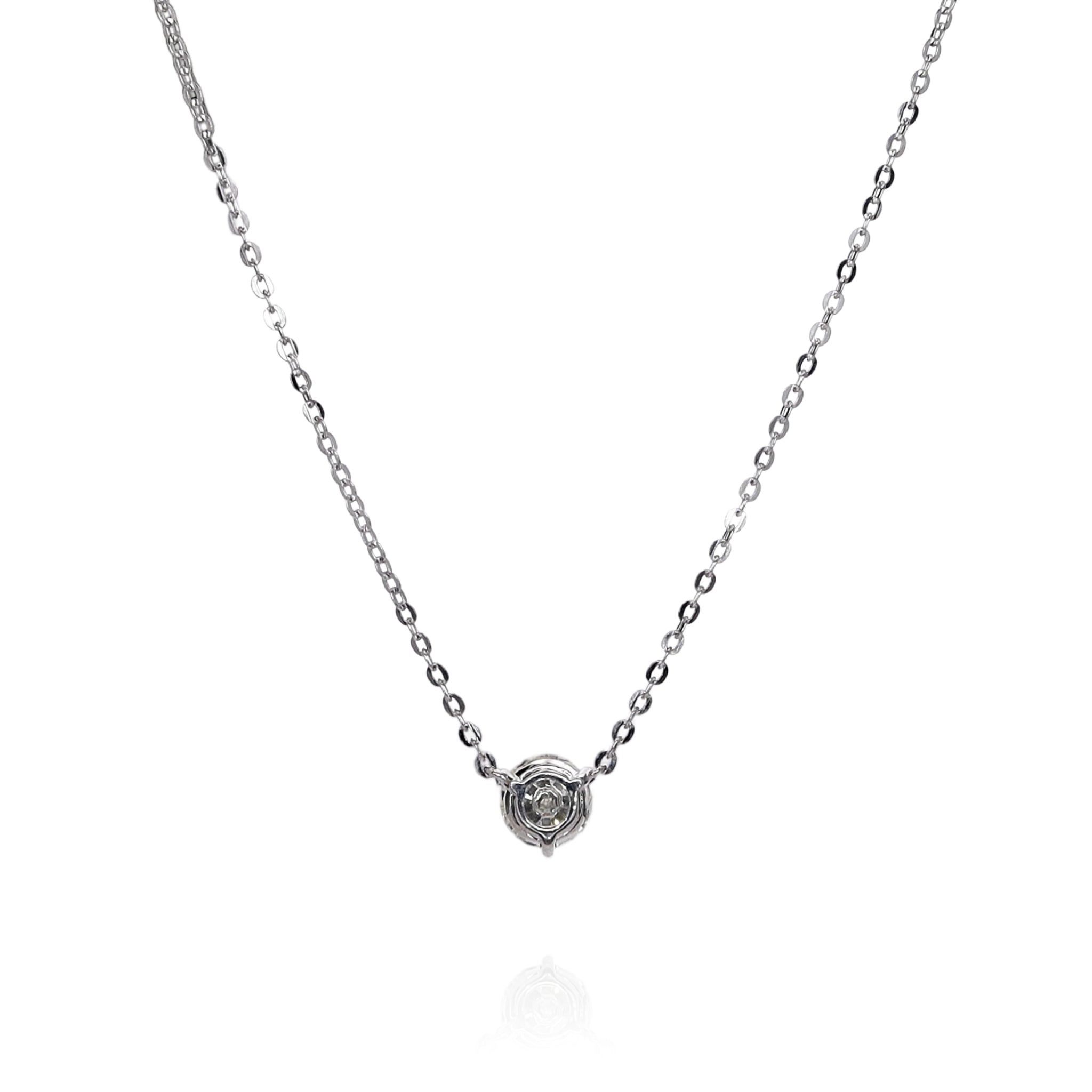 14K White Gold 1.15 Carat Diamond Solitaire Pendant Necklace for Women - Elegant Jewelry Gift for Anniversary, Valentine's Day & Special Occasions