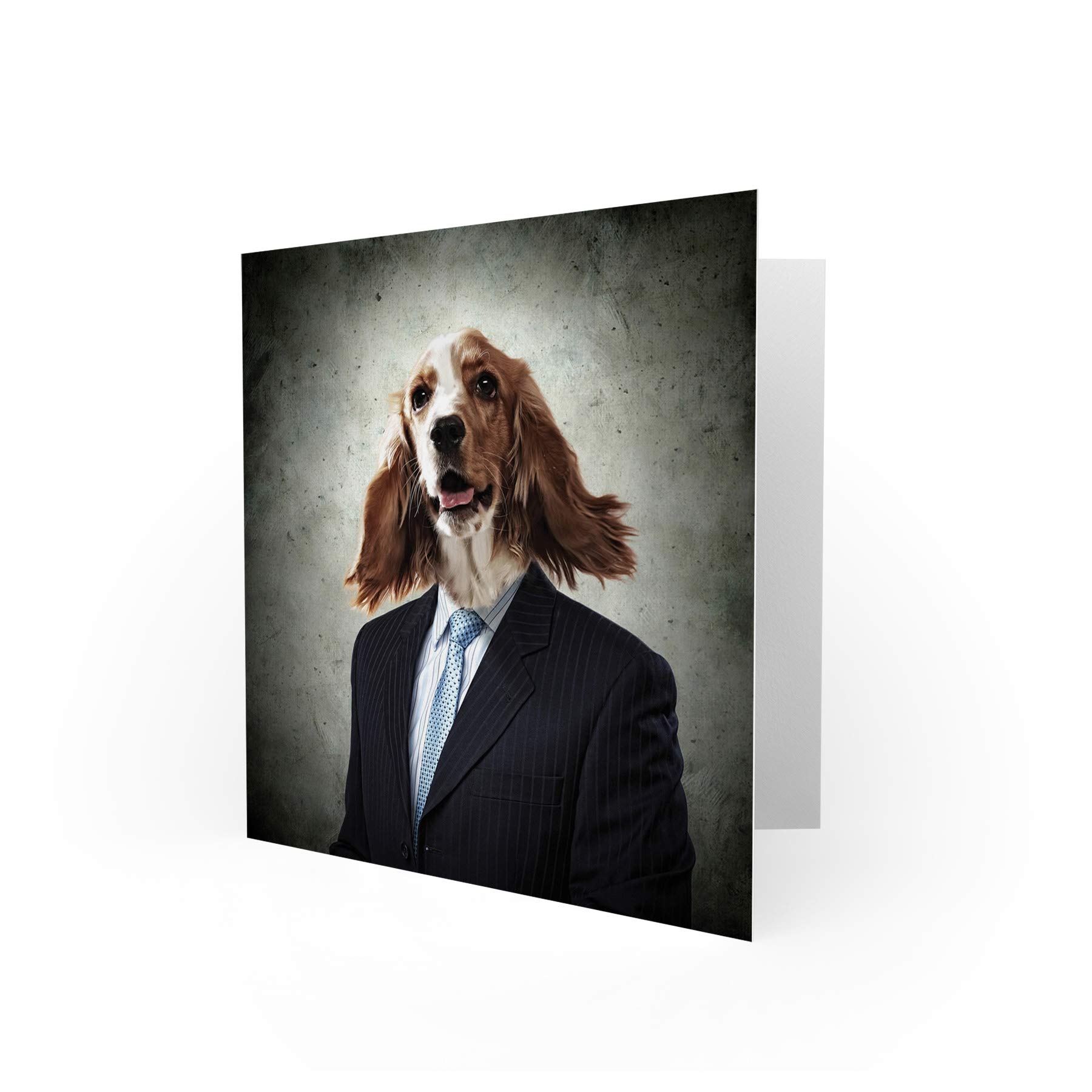 Wee Blue Coo Business Dog Suit - Funny Animal Pet Costume for Photography & Birthday Cards - Perfect for Pet Parties, Dress-Up & Memorable Photo Shoots