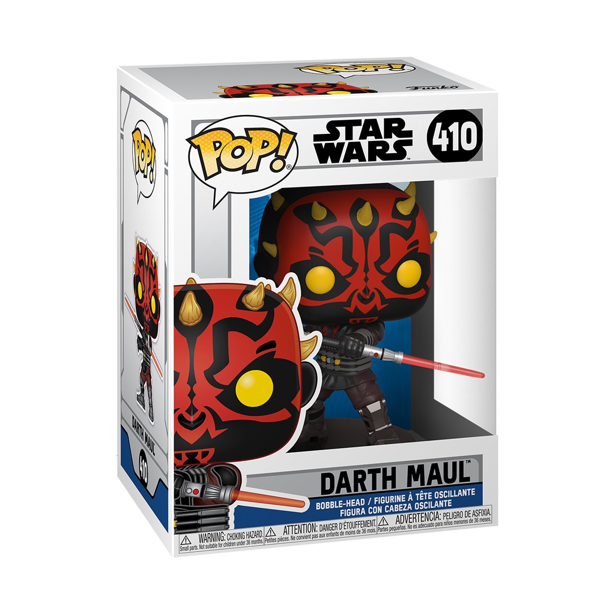 Funko Pop! Darth Maul Star Wars: The Clone Wars Vinyl Figure - Collectible Toy Gift for Fans, Movie Room Decor, Office Display