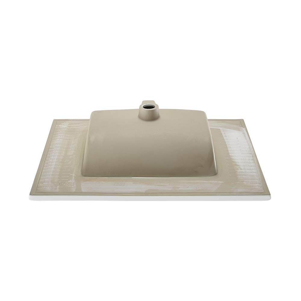Swiss Madison SM-VT328 Voltaire Glossy White Vanity Top Sink - Modern Bathroom Sink for Powder Room, Guest Bath & Master Suite