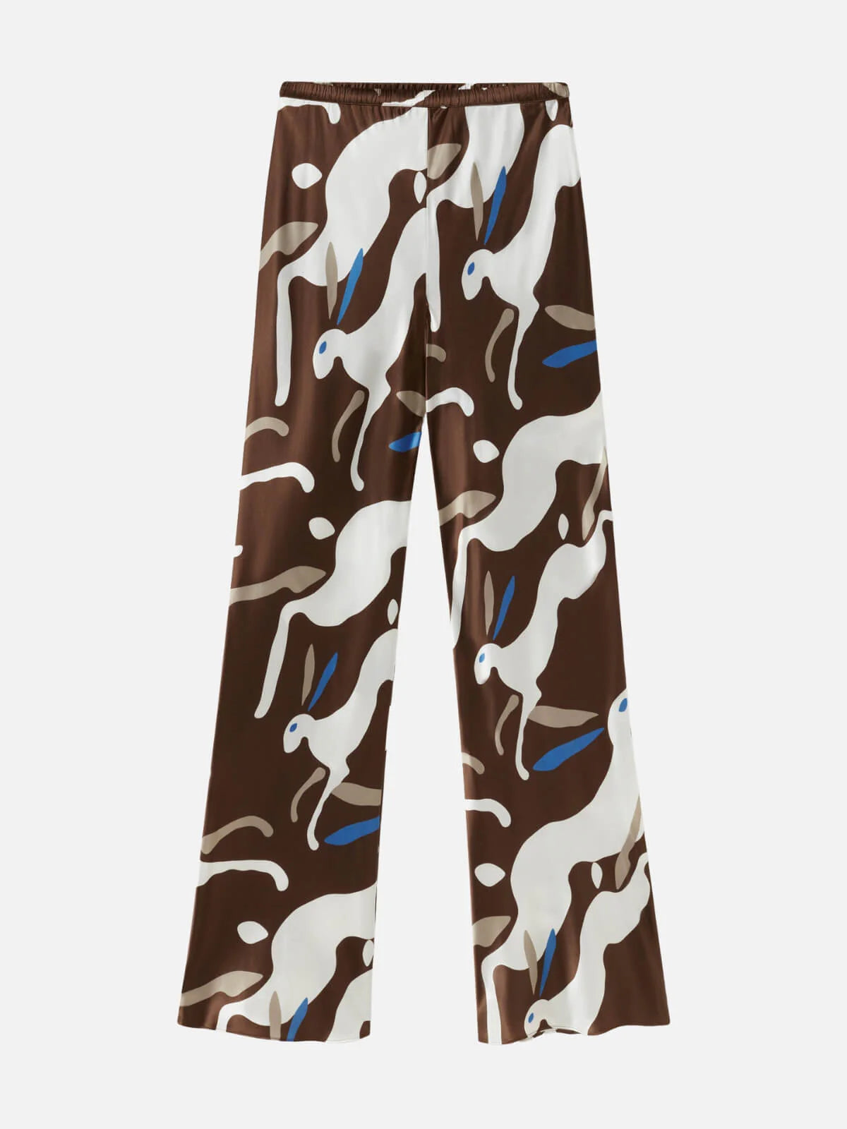Bias Cut Pants in Rabbit Dark Earth - Stylish & Comfortable Women's Trousers for Work, Travel & Casual Wear