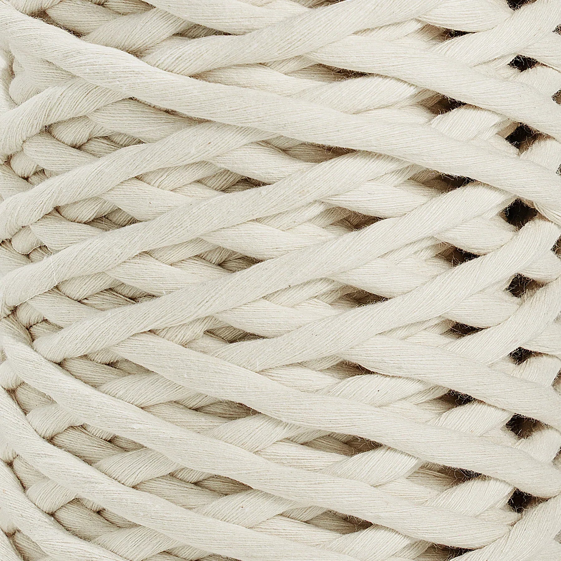 JUMBO SOFT COTTON CORD - 8MM Zero Waste Eco-Friendly Craft Rope - Single Strand Sample for Macrame, DIY Projects & Sustainable Home Decor