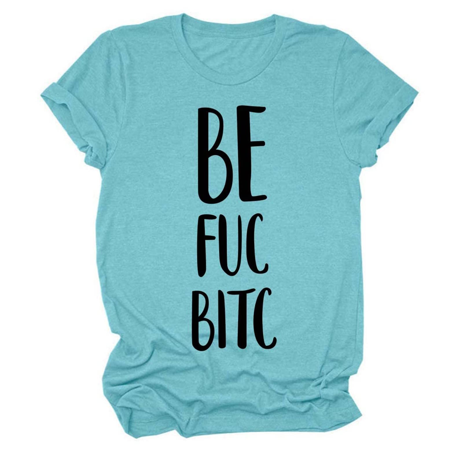 Women's Casual Loose Fit Round Neck Short Sleeve Graphic T-Shirts - Trendy Printed Tees for Everyday Wear, Street Style & Summer Outfits
