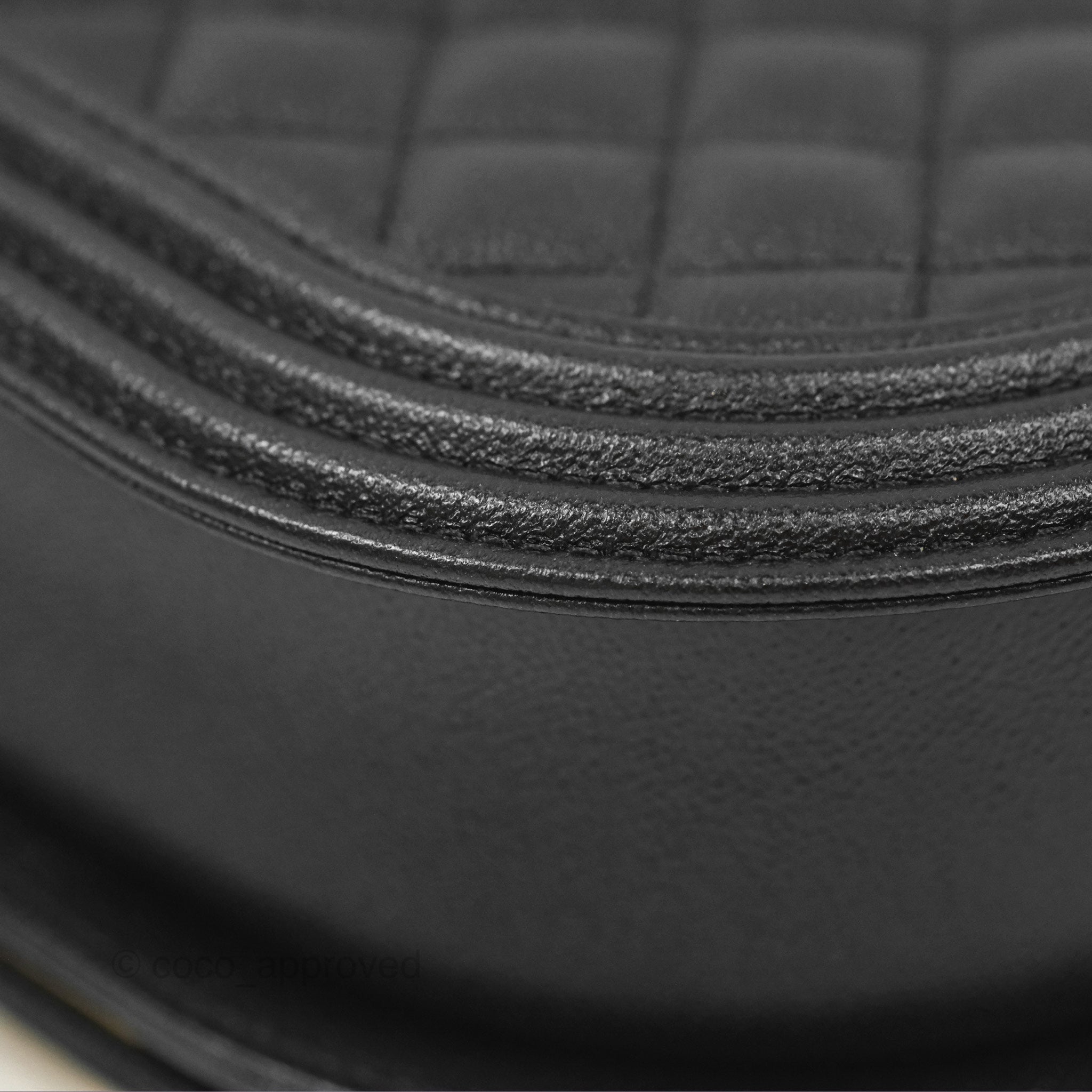 Chanel Boy Messenger Bag Black Caviar Leather with Aged Gold Hardware - Luxury Crossbody Bag for Women, Perfect for Work, Travel & Evening Events