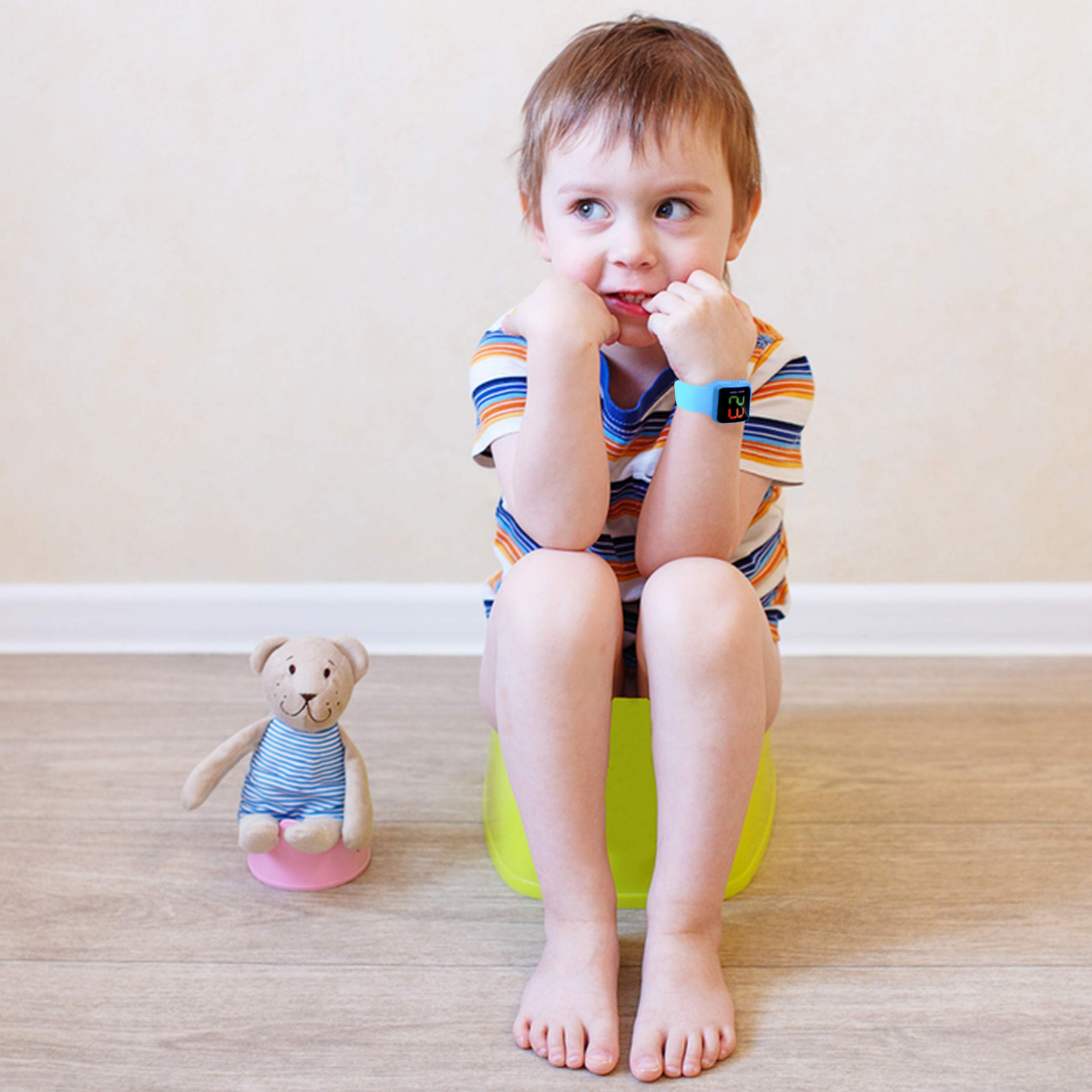 Waterproof Potty Training Watch for Toddlers & Kids - Reminder Timer for Toilet Training (Blue) | Perfect for Daycare, Preschool & Home Use