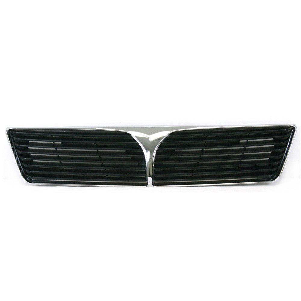 Perfit Liner Chrome Black Front Grille Replacement for MITSUBISHI Lancer (Fits MI1200233 & MR539652) - No Mark Hole Design | Perfect for Car Upgrades & Customization