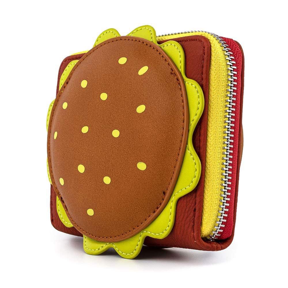 Loungefly SpongeBob SquarePants Plankton Krabby Patty Zip-Around Wallet - Licensed Character Wallet for Women & Men - Perfect for Theme Parks, Comic Con & Collectors