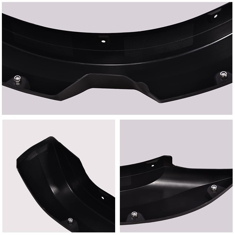 PIT66 Textured Black Fender Flares for 2004-2015 Nissan Titan - 4Pcs Front & Rear Wheel Cover Protector Mudguards | Pocket Rivet Style | Off-Road & Street Protection