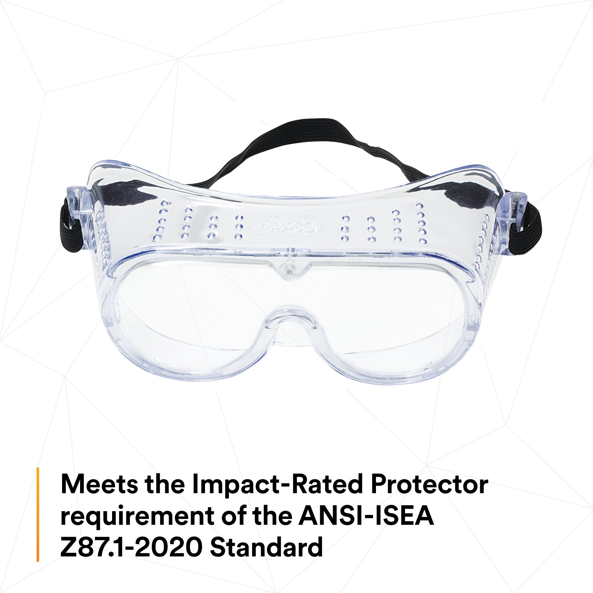 3M 332 Impact Safety Goggles - Anti-Fog, Clear Lens - ANSI Z87.1 Certified for Eye Protection - Ideal for Construction, Woodworking & Lab Work