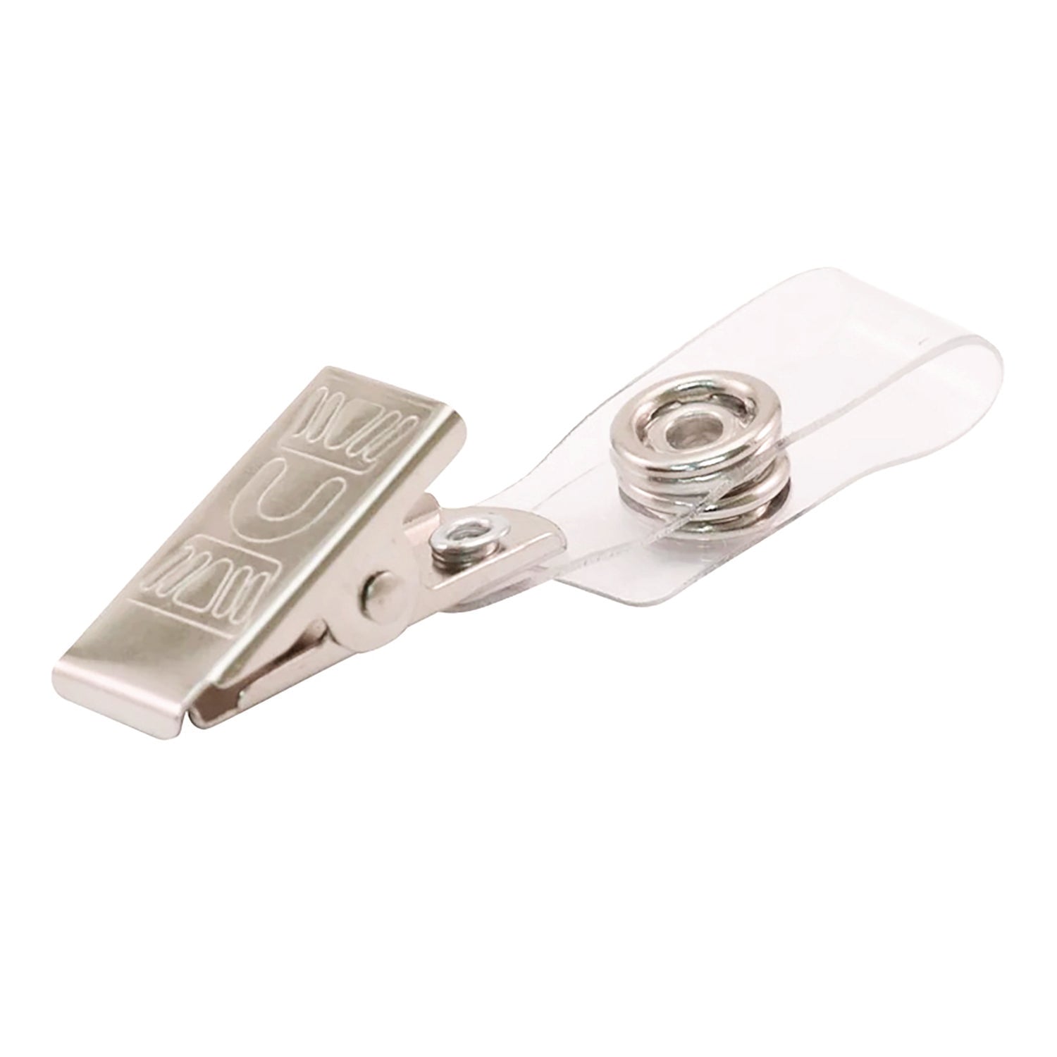 Advantus Clear Badge Holders with Clips - 0.38