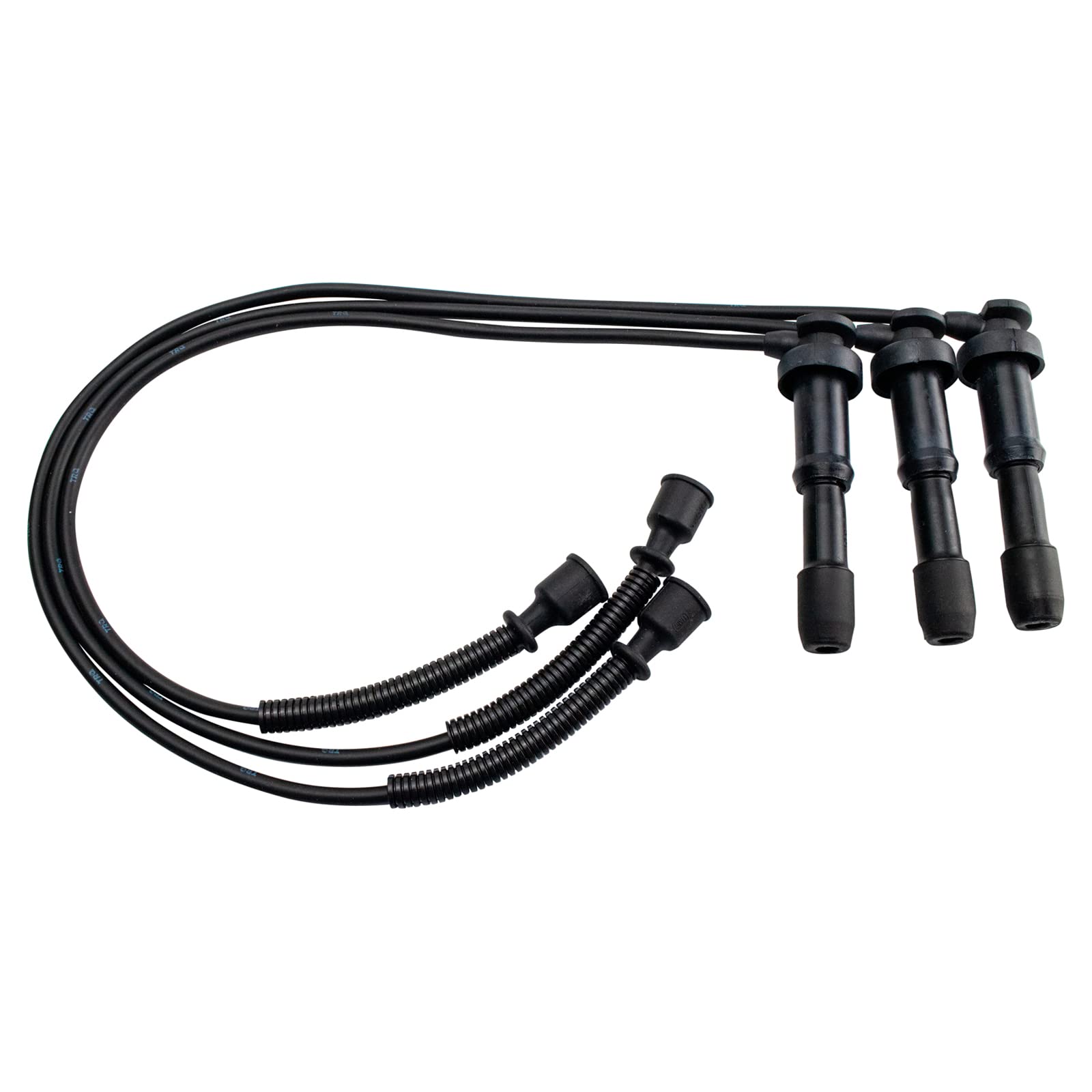 TRQ Ignition Engine Spark Plug Wire Kit Set - Direct Fit for Hyundai Santa Fe XG350 2001-2006 - High Performance Replacement Wires for Smooth Engine Start & Fuel Efficiency - Perfect for DIY Auto Repair & Maintenance