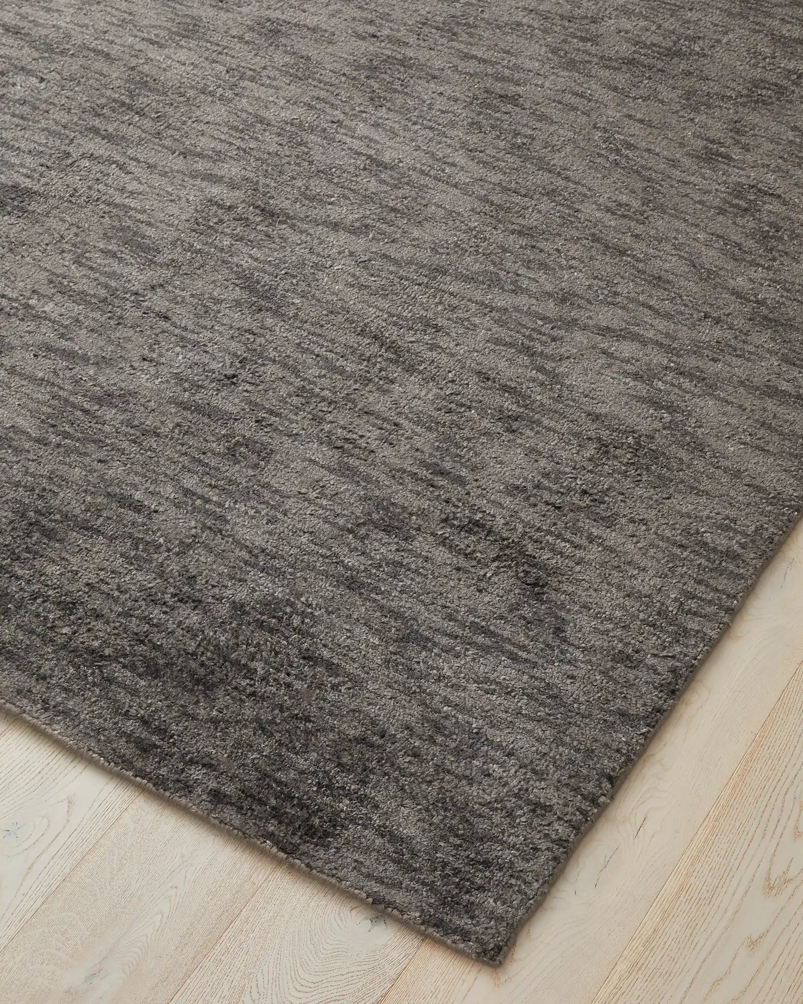 Premium Almonte Rug in Coal Black - Soft & Durable Handmade Area Rug for Living Room, Bedroom, or Office Decor