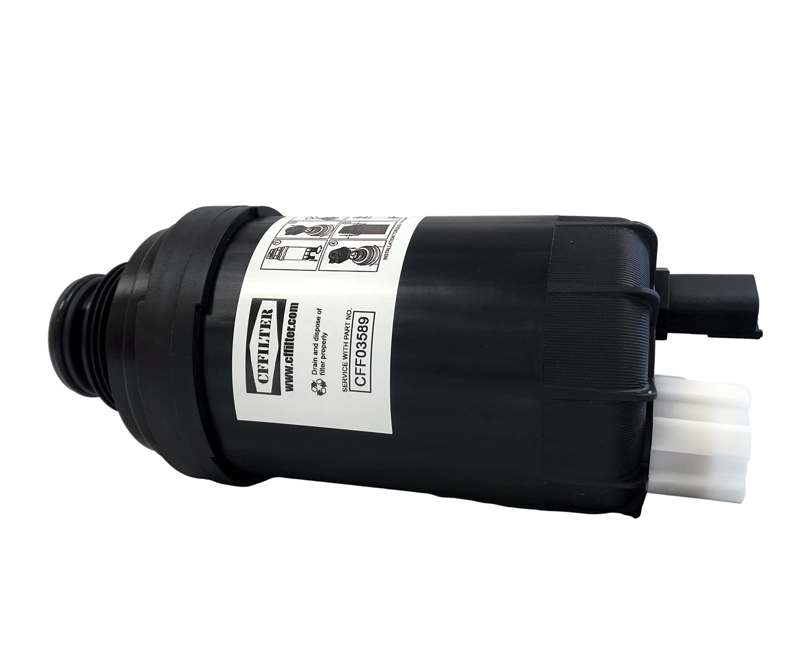 CFF03589 Fuel Water Separator Filter Replacement for 7023589 - Compatible with Marine, Truck & Heavy Equipment Engines - Prevents Water Contamination in Diesel Fuel Systems