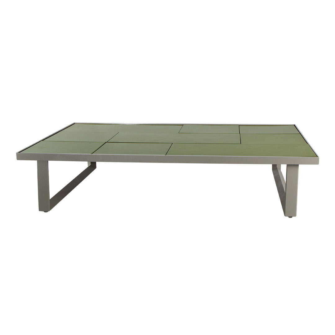 Premium Glaze Outdoor Coffee Table - Durable Rectangular Patio Furniture for Garden, Poolside & Backyard Relaxation