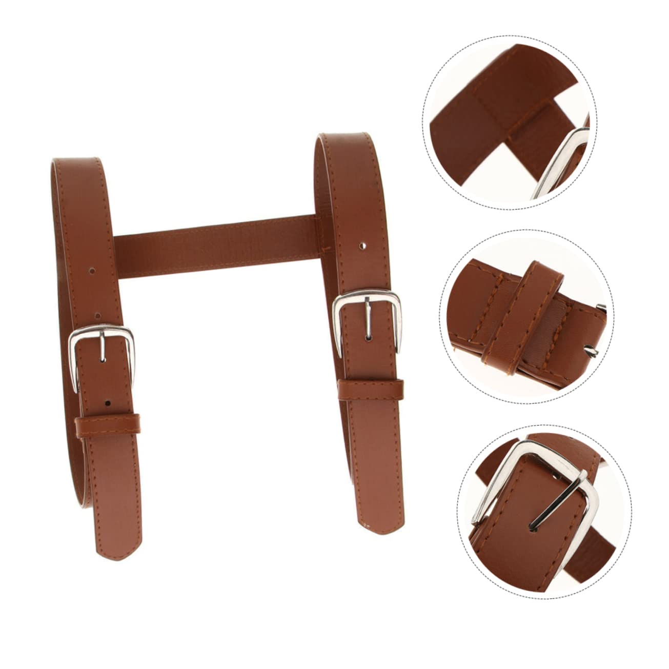 HANABASS 2-Pack Decorative Blanket Straps - Leather Rug & Yoga Mat Holder for Travel, Camping, Picnic & Outdoor Activities | Secure Blanket Binding & Carrier for Beach, Park & Home Use