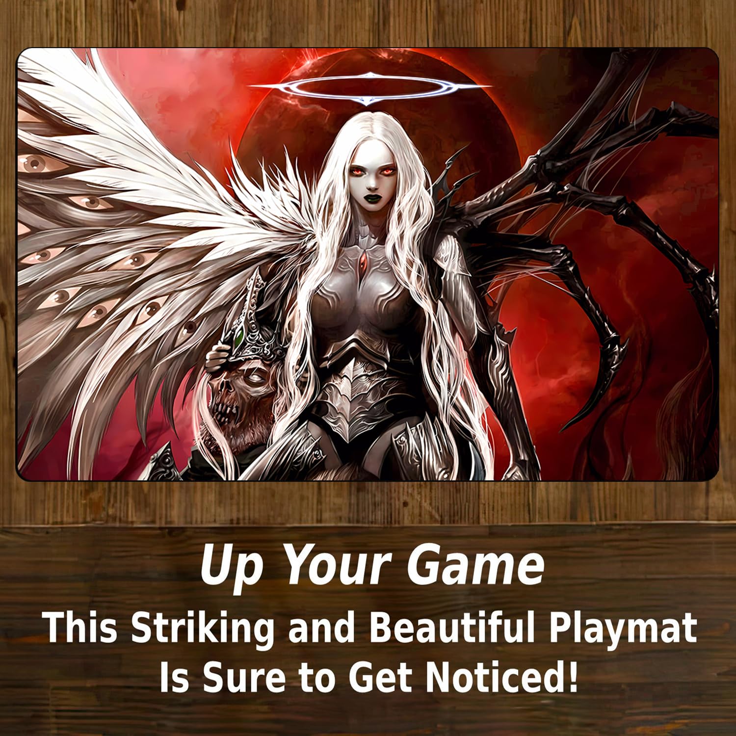 Premium MTG Playmat 24x14 Inches - Non-Slip Rubber Surface Game Mat for Magic: The Gathering, DTCG, CCG, RPG & Trading Card Games | Perfect for Tournaments, Casual Play & Collectors
