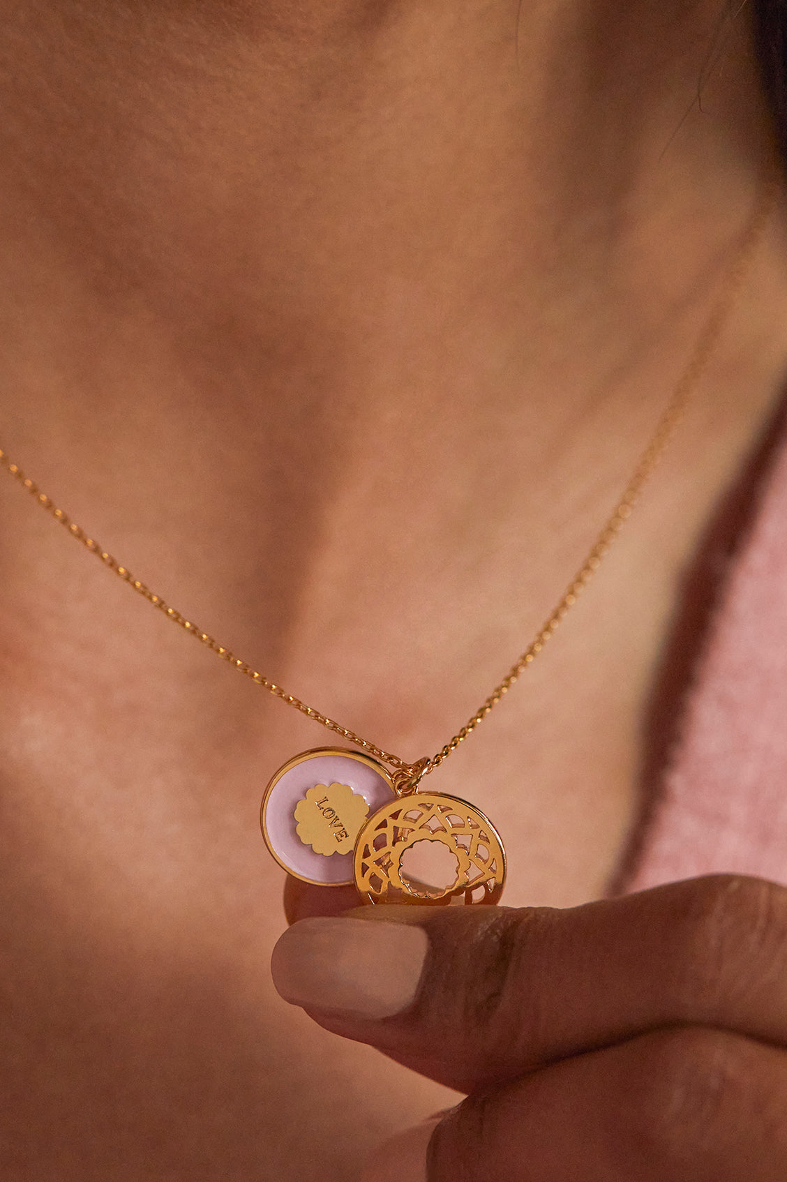 Love Coin Pendant Necklace - Romantic Gift for Her, Sterling Silver Couple Jewelry - Perfect for Anniversaries, Valentine's Day & Special Occasions