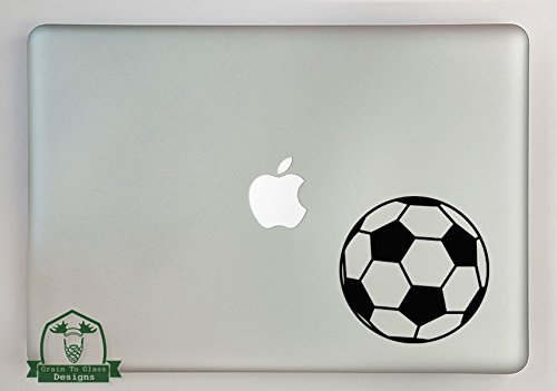 11 Inch Soccer Ball Laptop Skin Decal - Black Vinyl Sticker for MacBook, PC, Chromebook - Perfect for Sports Fans & School Accessories