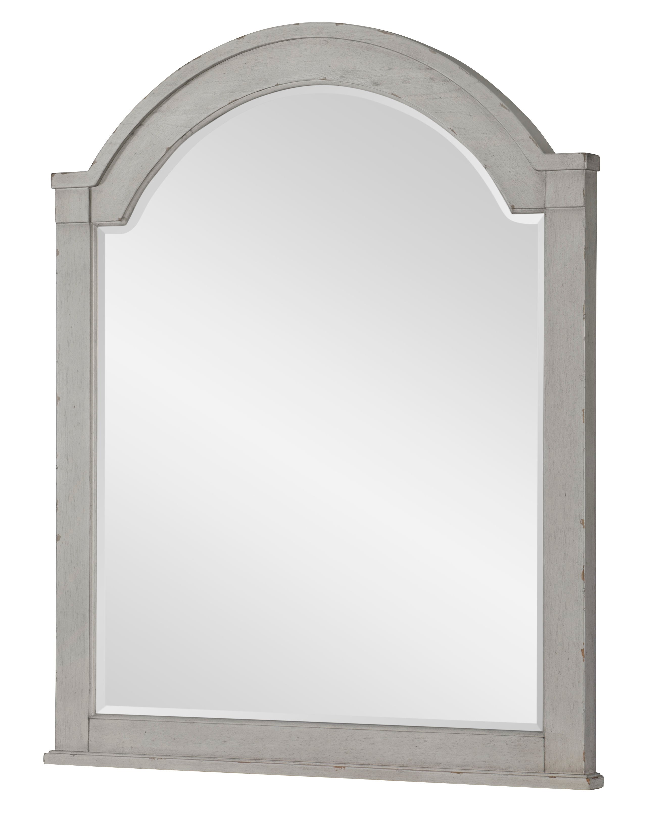 Belhaven Arched Dresser Mirror - Pearl Silver Finish | Elegant Vanity Mirror for Bedroom, Bathroom & Dressing Room Decor
