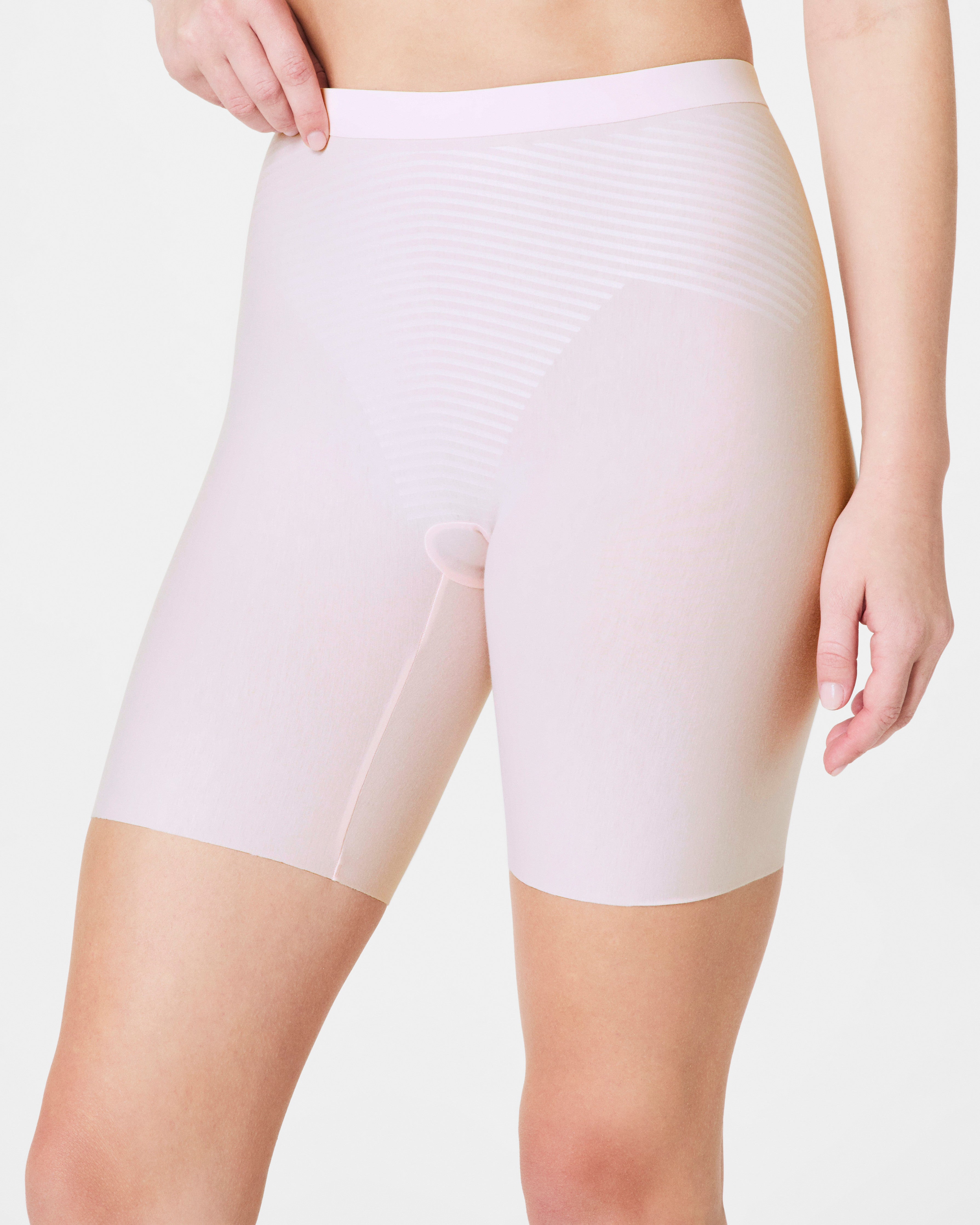 SPANX Shapewear Invisible Supima Cotton Mid Thigh Shorts for Women - Slimming Underwear for Everyday Comfort & Confidence | Perfect for Work, Dresses & Special Occasions