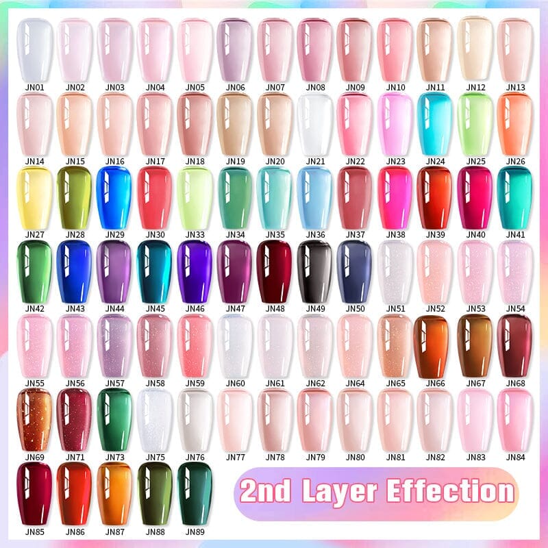 Nude Jelly Gel - 10ml Transparent Nail Polish for Natural & Glossy Manicure - Perfect for Everyday Wear & Special Occasions