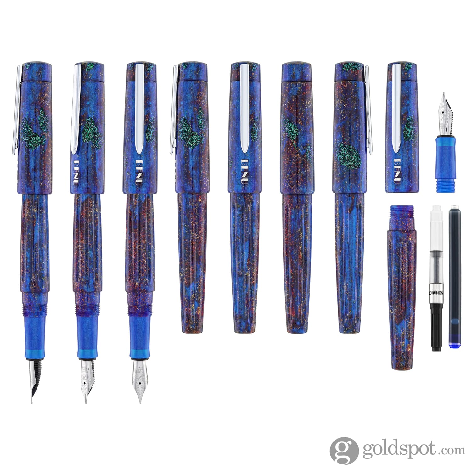 Benu DailyMate Collection Fountain Pen - Premium Writing Instrument for Smooth Ink Flow, Elegant Design in Lively Tuesday Color - Perfect for Journaling, Note Taking & Gift Giving