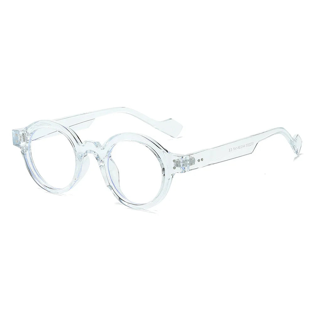 CCspace Unisex Full Rim Round Polycarbonate Reading Glasses R57194 - Stylish & Durable for Reading, Computer Work & Daily Use