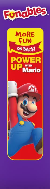 Funables Super Mario Assorted Fruit Flavored Snacks - 0.8oz Packs (22 Count) | Kids Lunch Box Snacks, Birthday Party Favors & On-the-Go Healthy Treats