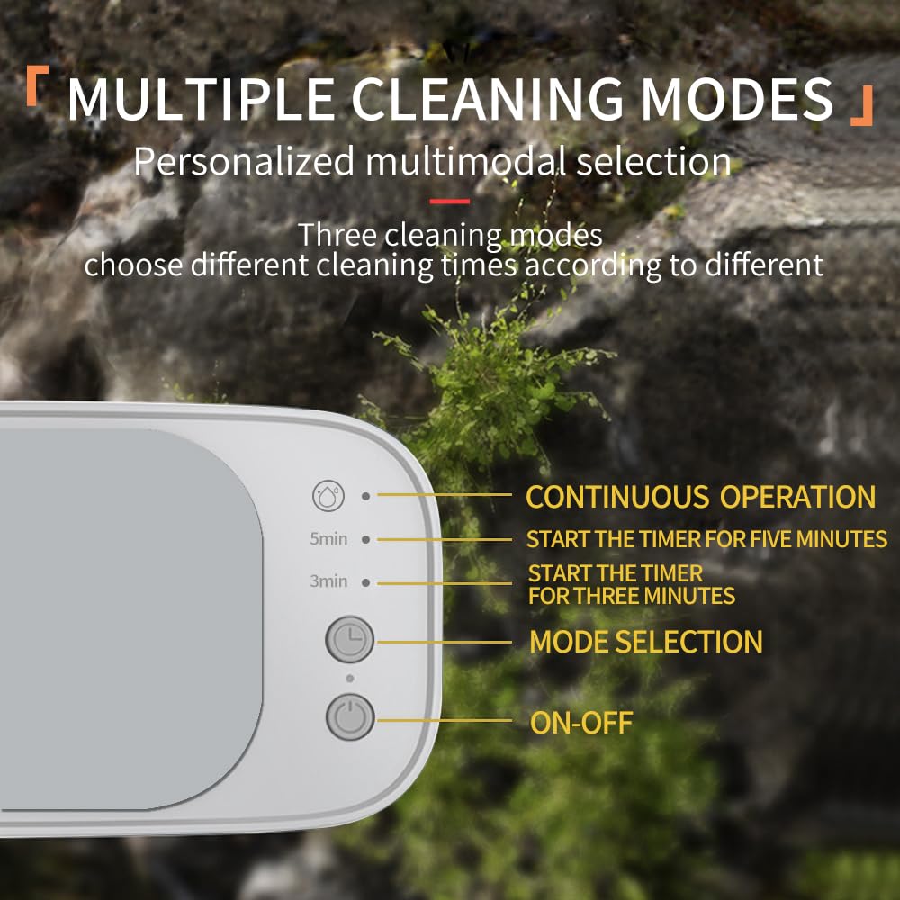 Ultrasonic Cleaner Machine - Portable & Lightweight with Touch Control, 3 Cleaning Modes for Jewelry, Watches, Glasses, Rings, Coins & Dentures | Perfect for Home, Office & Travel Use