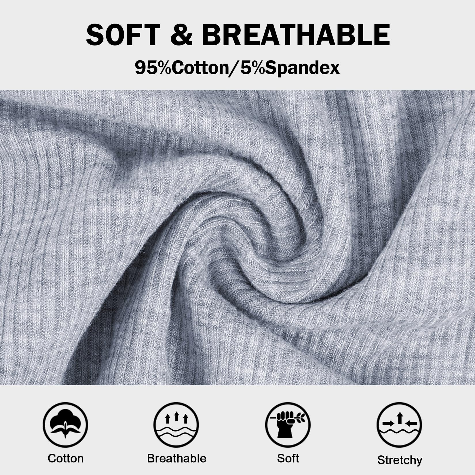 High Waisted Women's Underwear - Cotton Tummy Control Postpartum Panties - Full Coverage Soft Comfortable Briefs for Everyday Wear, Yoga & Postpartum Recovery