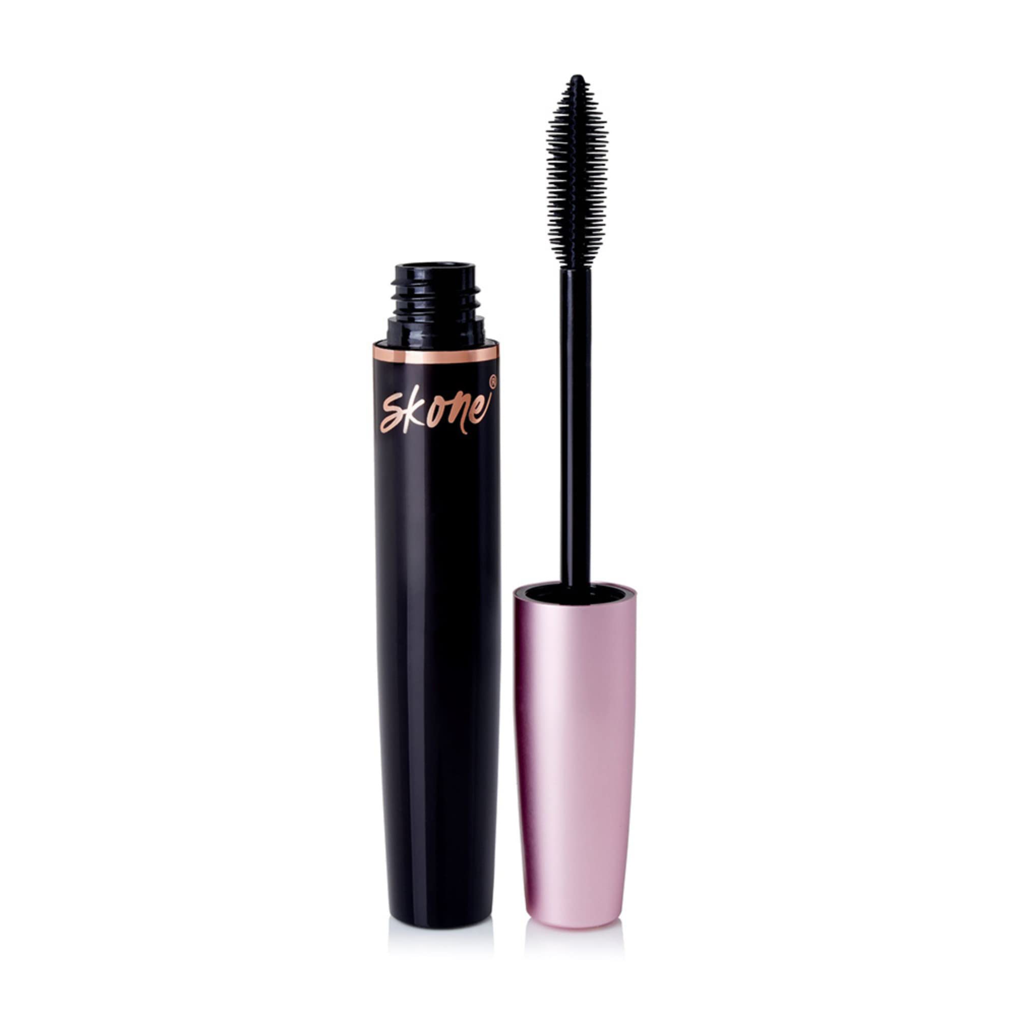 Skone Cosmetics Waterproof Mascara - Black Volumizing & Lengthening Mascara for Dramatic Lashes, Smudge-Proof & Long-Lasting - False Lash Effect - 0.34 oz | Perfect for Day to Night Makeup, Parties & Special Occasions