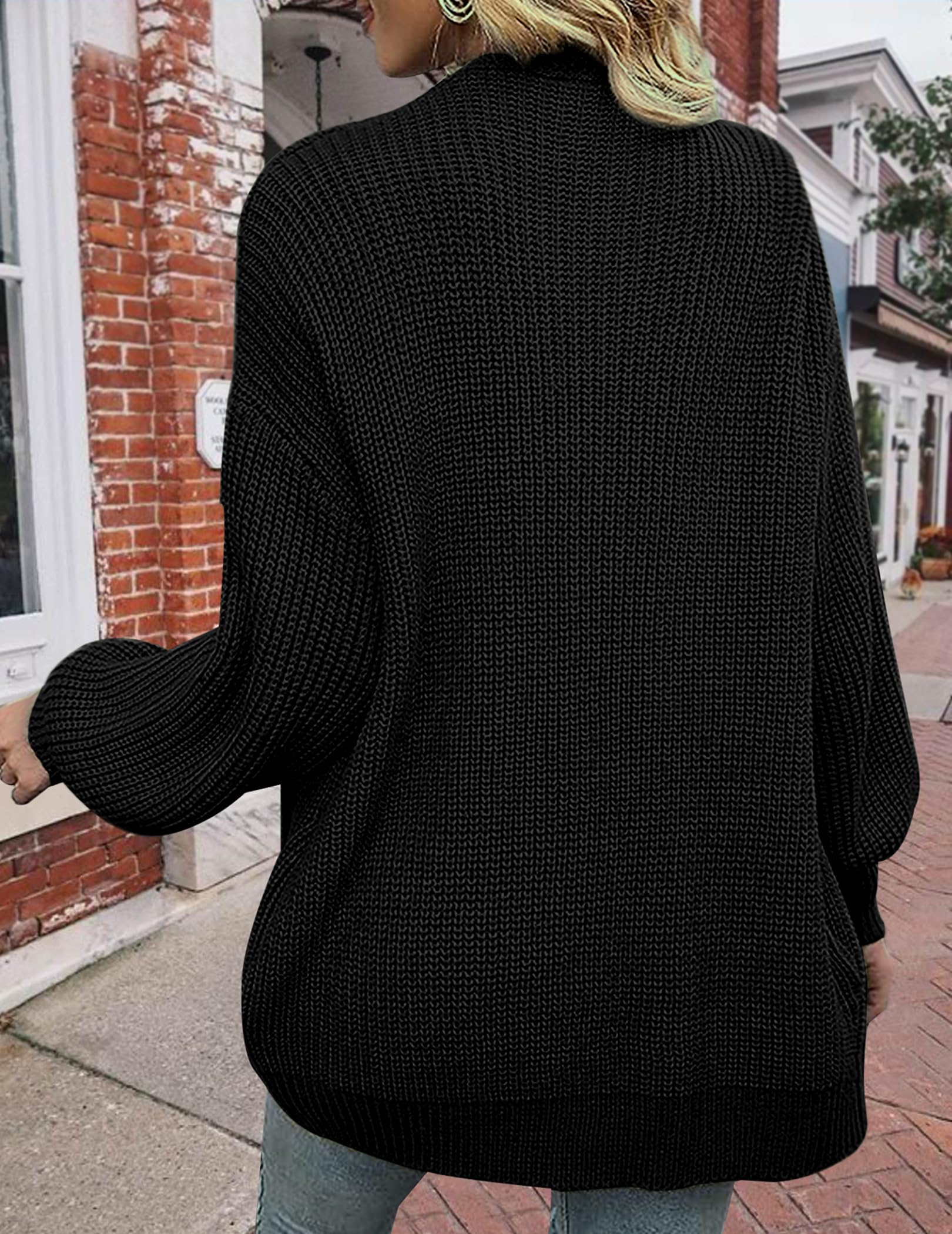 Women's Oversized Lightweight Long Cardigan - Thin Waffle Knit V-Neck Open Front Sweater for Fall 2024 | Cozy Layering Piece for Autumn Outfits, Office Wear & Casual Loungewear