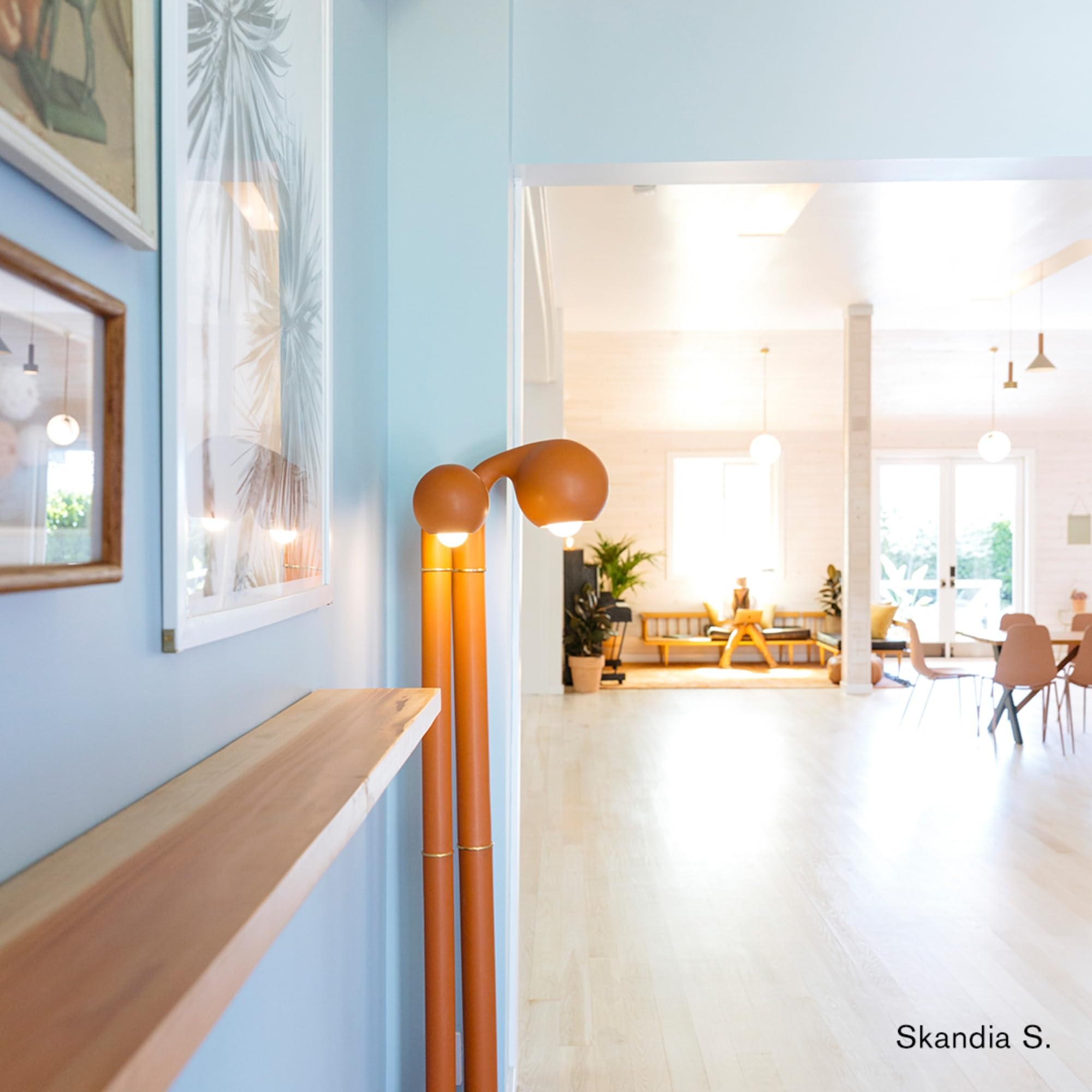 Premium Interior Paint - Standard Semi Matte, Low Sheen Finish | Self-Priming, Low VOC, Green Wise Certified | Cool Blue with Hint of Gray | 1 Gallon | Perfect for Living Rooms, Bedrooms & Home Offices