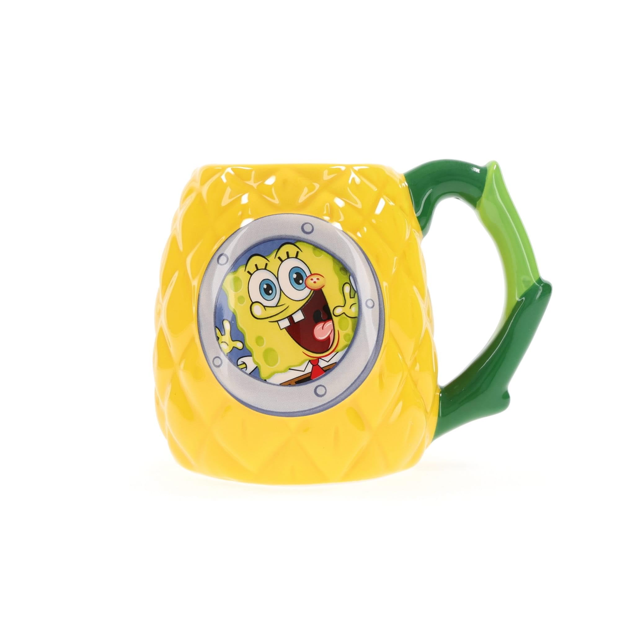 SpongeBob Pineapple House 3D Sculpted Ceramic Mug - 20oz Funny Cartoon Coffee Cup for Fans - Perfect for Home, Office & Gifts