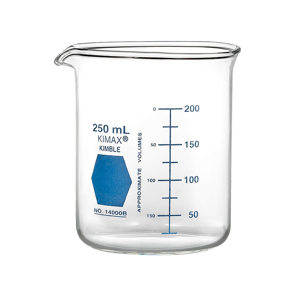 100mL Griffin Beaker - Clear Glass Lab Beaker (Pack of 12) - Perfect for Chemistry Experiments, Science Labs & Home Schooling