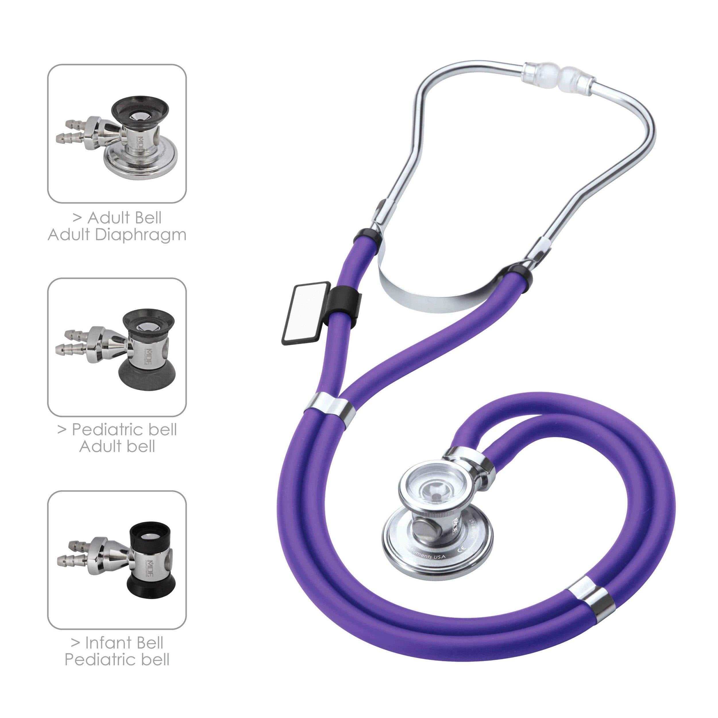 Best Sprague Rappaport Stethoscope - Purple | Dual Head Diagnostic Stethoscope for Medical Professionals, Nurses & Students | Ideal for Hospitals, Clinics & Home Use