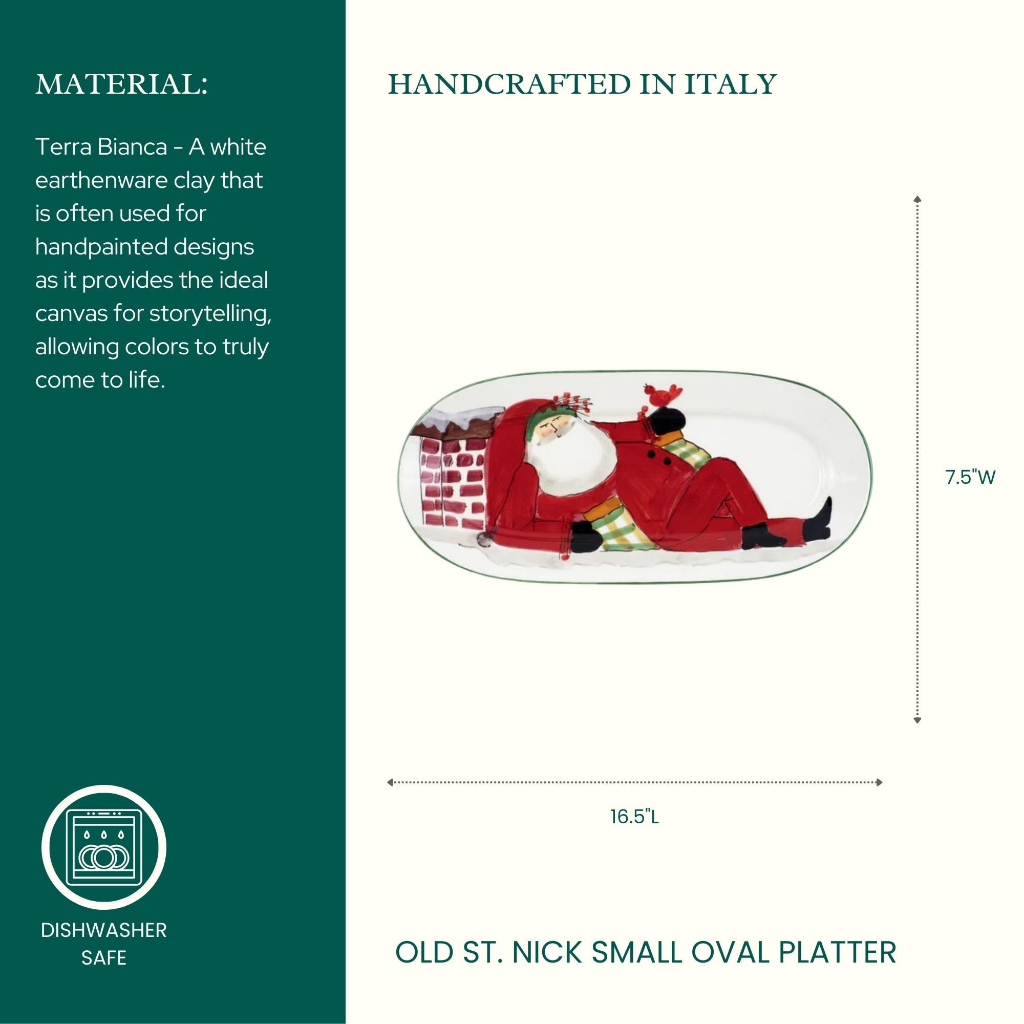 Vietri Old St. Nick 16.5