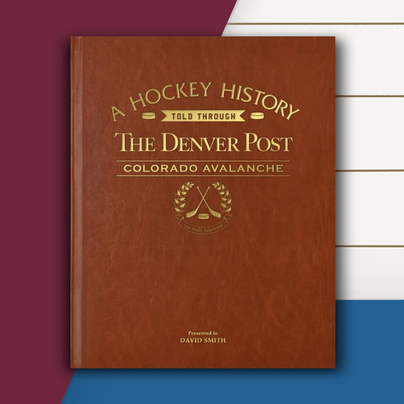 Personalized NHL Ice Hockey History Book - A3 Large Deluxe Hardcover with Gold Embossed Name - Unique Keepsake Gift for Hockey Fans - Perfect for Anniversaries, Birthdays & Sports Memorabilia Collections